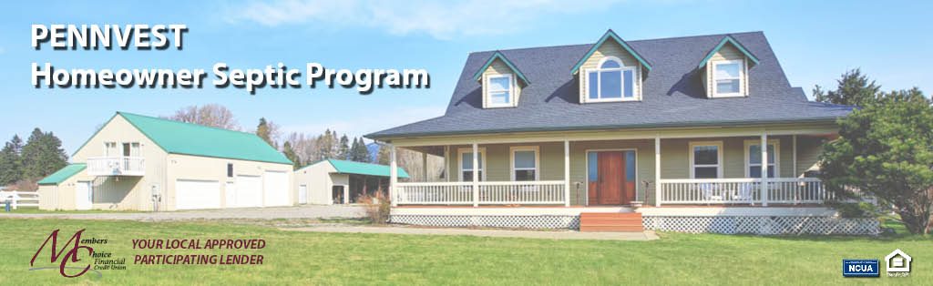 "pennvest. homeowner septic program." with picture of house