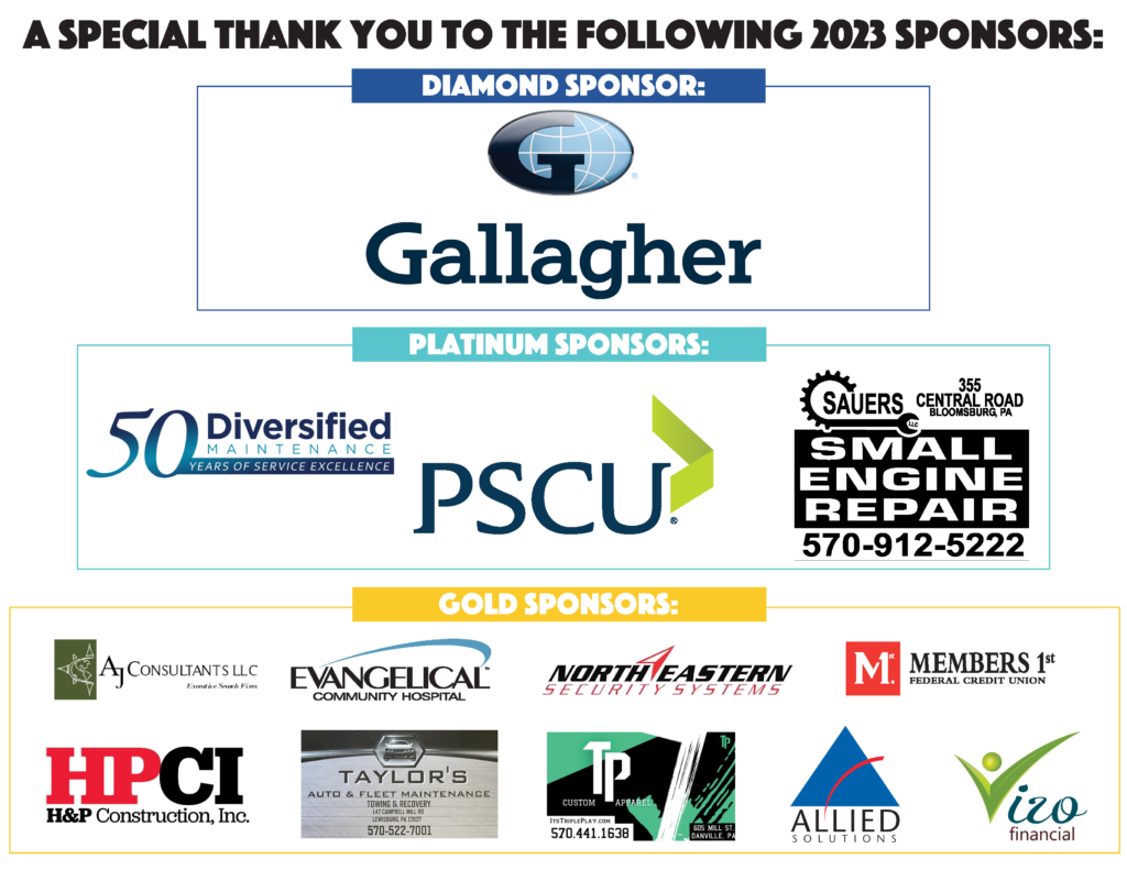 Special Thank you to the following 2023 sponsors